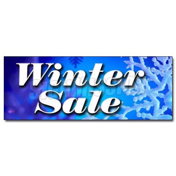 Signmission Safety Sign, 48 in Height, Vinyl, 18 in Length, Winter Sale D-48 Winter Sale